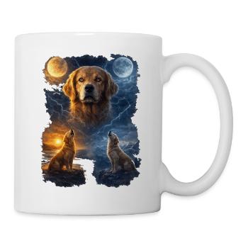 Golden Retriever Two Moons - Mug - white - Right