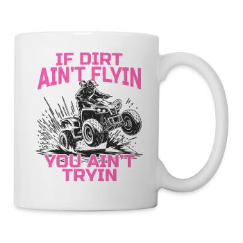 Quad ATV Woman Girl Four Wheeler - Mug - white - Right