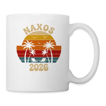 Naxos Sonnenuntergang 2026 - Tasse - Weiß - Rechts