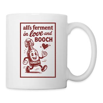 Everything fermented in love | Kombucha Humor - Mug - white - Right