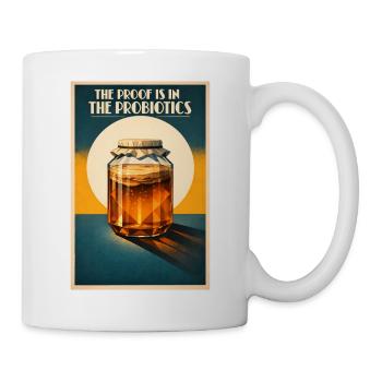 Proof of probiotics | Kombucha Humor - Mug - white - Right
