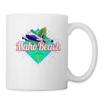 St. Maarten Airplane Caribbean Vintage Souvenir - Mug - white - Right