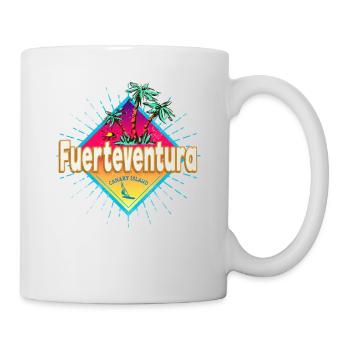 Souvenir des Îles Canaries surfeurs de Fuerteventura - Mug blanc - blanc - Droite