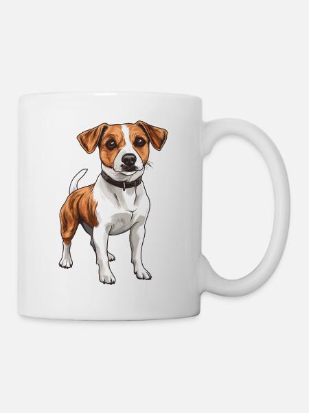 Jack Russel Terrier Hundedesign - Tasse - Weiß