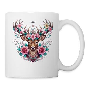 T-shirt de cerf Chemise traditionnelle féminine Chemise traditionnelle - Mug blanc - blanc - Droite