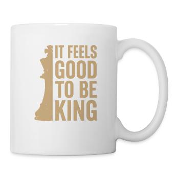 It Feels Good to Be a King – Chess Design - Mug - white - Right