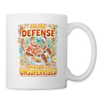 In Defense: Unattended on the Beach - Mug - white - Right