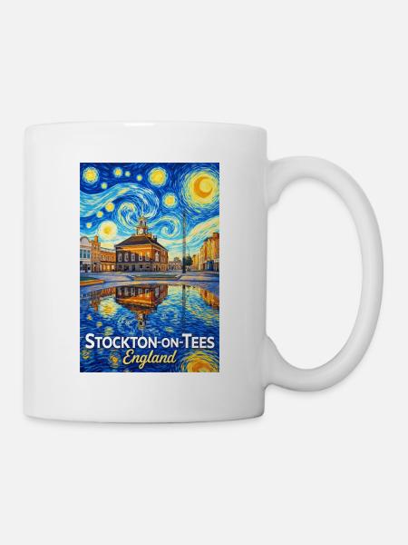 Stockton Starry Town England - Tasse - Weiß