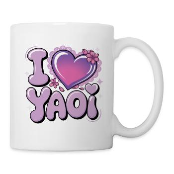 Ich liebe Yaoi Design. - Tasse - Weiß - Rechts
