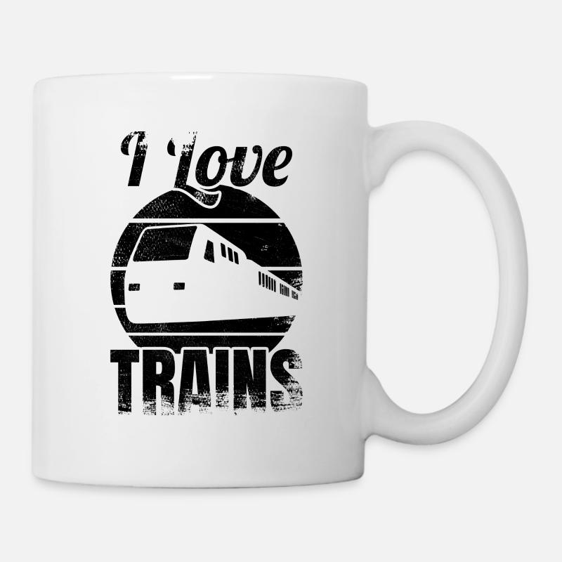 Eisenbahnliebhaber - Tasse - Weiß