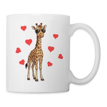 Baby Giraffe Hearts Summer - Mug - white - Right