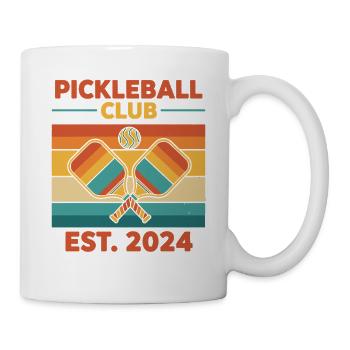 Pickleball Club Créé 2024 Joueur Humoristique Pickle Ball - Mug blanc - blanc - Droite