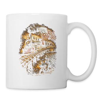 Chemin de fer miniature - Mug blanc - blanc - Droite