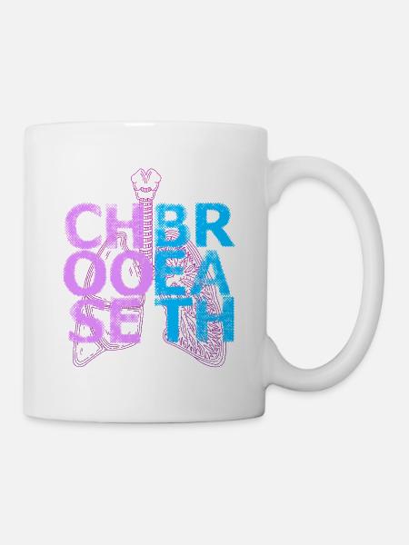 Nichtraucher Ex Raucher Choose Breath - Tasse - Weiß