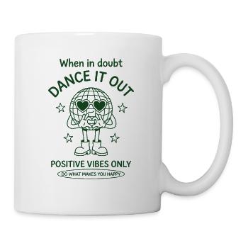 Design Dance It Out Disco – Ondes positives - Mug blanc - blanc - Droite