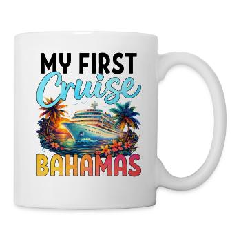 Ma première croisière aux Bahamas - Mug blanc - blanc - Droite