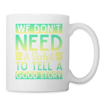 Théâtre musical Nous n’avons pas besoin d’un théâtre à script - Mug blanc - blanc - Droite