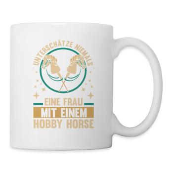 Steckenpferd Hobbyhorse Hobby Horsing - Tasse - Weiß - Rechts