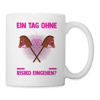Steckenpferd Hobbyhorse Hobby Horsing - Tasse - Weiß - Rechts