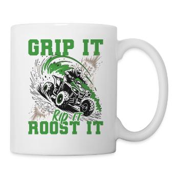 Quad ATV Garçons Hommes Quad Wheeler - Mug blanc - blanc - Droite