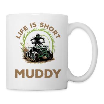 Quad ATV Garçons Hommes Quad Wheeler - Mug blanc - blanc - Droite