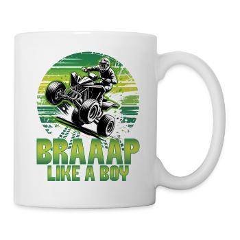 Quad ATV Garçons Hommes Quad Wheeler - Mug blanc - blanc - Droite