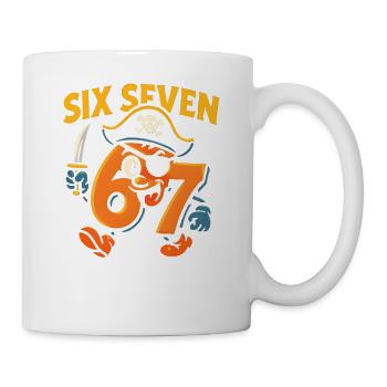 Six Seven 67 Pirate Italian Brainrot Humor Funny - Mug - white - Right