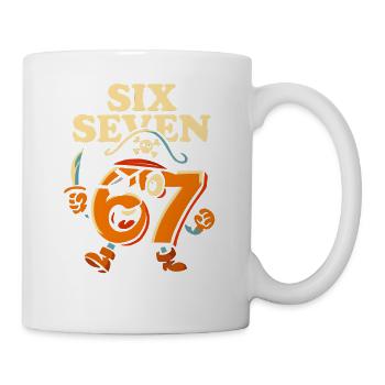 Six Seven 67 Pirate Italian Brainrot Humor Funny - Mug - white - Right