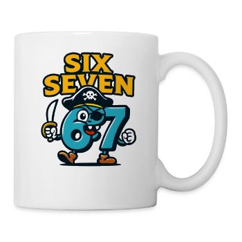 Six Seven 67 Pirate Italian Brainrot Humor Funny - Mug - white - Right