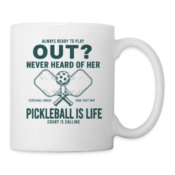 Pickleball-lustige Spielerin liebt Pickleball-Courtout - Tasse - Weiß - Rechts