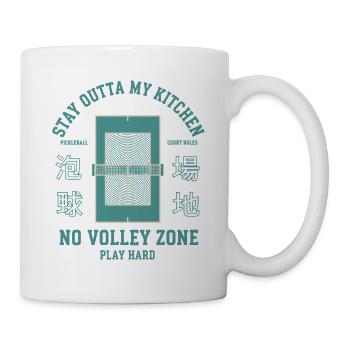 Joueur drôle de pickleball Reste hors de ma cuisine Non - Mug blanc - blanc - Droite