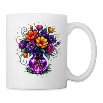 Beltane Flowers May Day Celebrations Pagan - Tasse - Weiß - Rechts