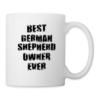 Bester Schäferhund Besitzer - Tasse - Weiß - Rechts