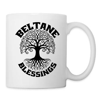 Beltane-Segnungen, Mai-Tag, gälisch heidnisch - Tasse - Weiß - Rechts