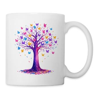 Butterflies Tree Nature Butterfly Lover - Mug - white - Right