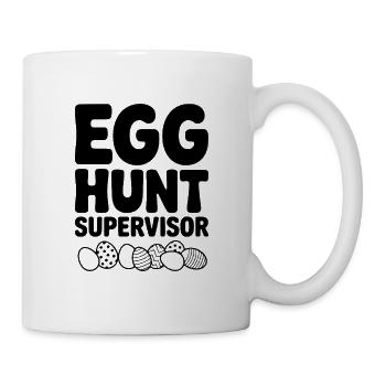 Leiter der Eiersuche - Tasse - Weiß - Rechts