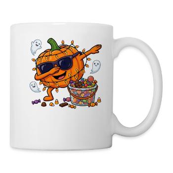 Tapoter des enfants de citrouille, garçons tout-petits, drôle - Mug blanc - blanc - Droite