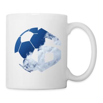NR. 6 FUßBALLER NUMMER 6 FUßBALL 6. GEBURTSTAG - Tasse - Weiß - Rechts