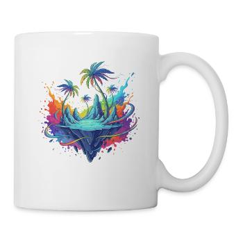 Rêve des îles polaires tropicales - Mug blanc - blanc - Droite