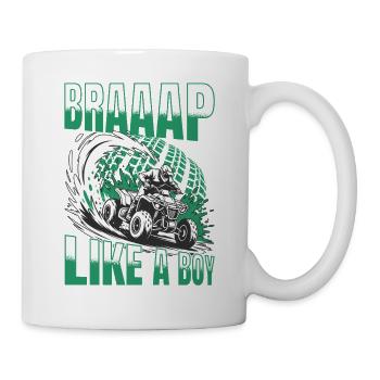 Quad ATV Garçons Hommes Quad Wheeler - Mug blanc - blanc - Droite