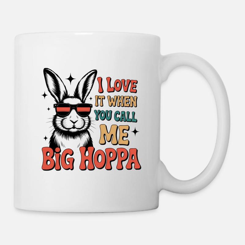 Big Hoppa Bunny Tee - Mug - white