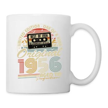 Cadeau d’anniversaire original vintage de 1956 - Mug blanc - blanc - Droite