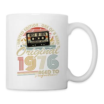 Cadeau d’anniversaire vintage original de 1976 - Mug blanc - blanc - Droite