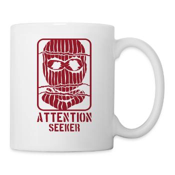 Attention Seeker Mask Rebel Style - Mug - white - Right