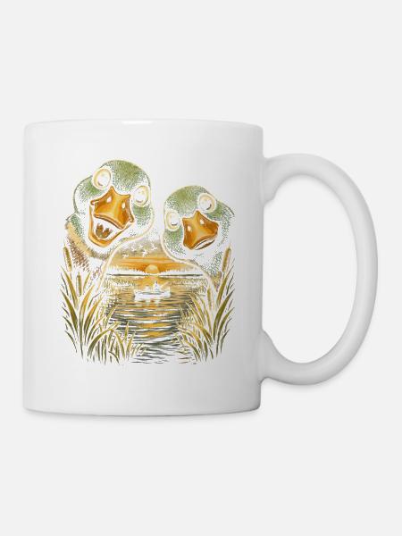 Entenjagd - Tasse - Weiß