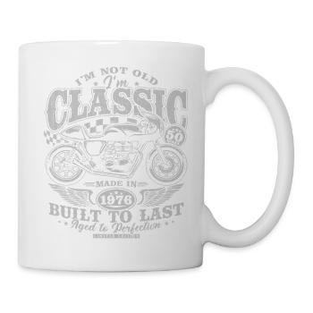 50e anniversaire cadeau de moto vintage de 50 ans - Mug blanc - blanc - Droite