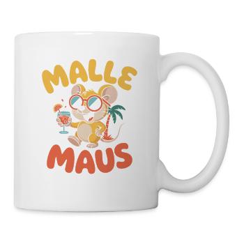 Mallemaus JGA Frauen Mallorca Fan Party Malle Maus - Tasse - Weiß - Rechts