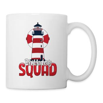 Phare de croisière d’été de la plage Birthday Squad - Mug blanc - blanc - Droite