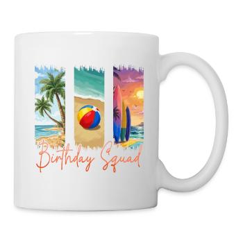 Croisière d’été sur la plage Birthday Squad - Mug blanc - blanc - Droite