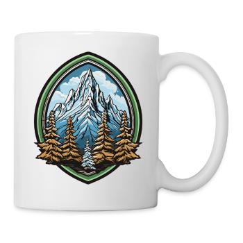 Mountain forest in the mountain arc - Mug - white - Right